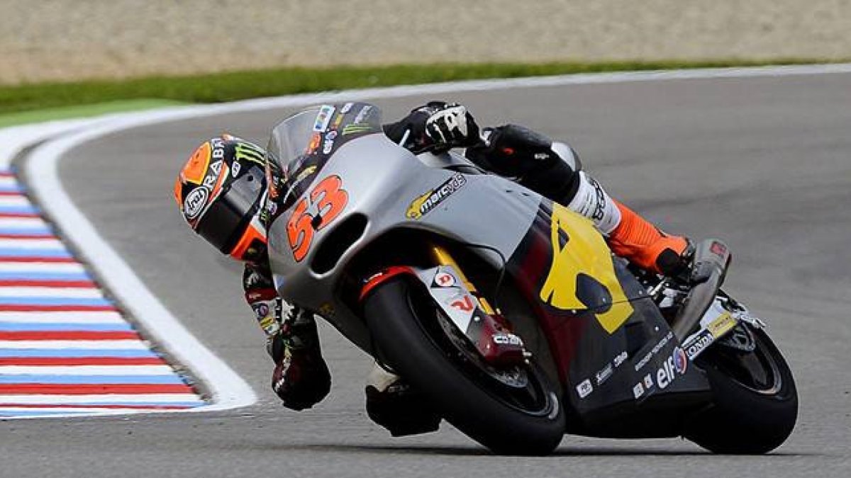 Tito Rabat, durante la calificación del GP de la República Checa, en Brno.