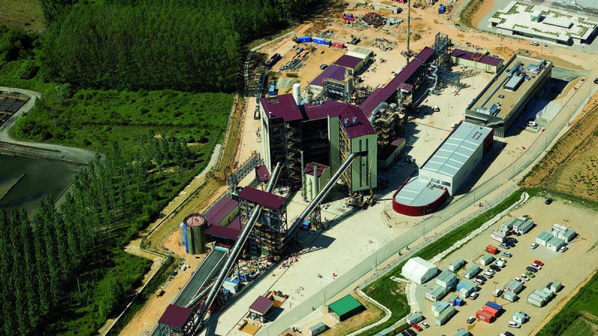 Imagen de la planta de captura de CO2 de la Ciudad de la Energía en Cubillos del Sil.