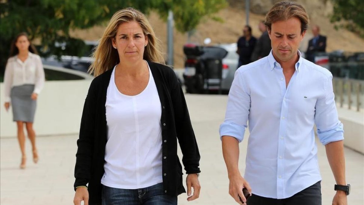 Arantxa Sánchez Vicario y Josep Santacana, en el 2013.