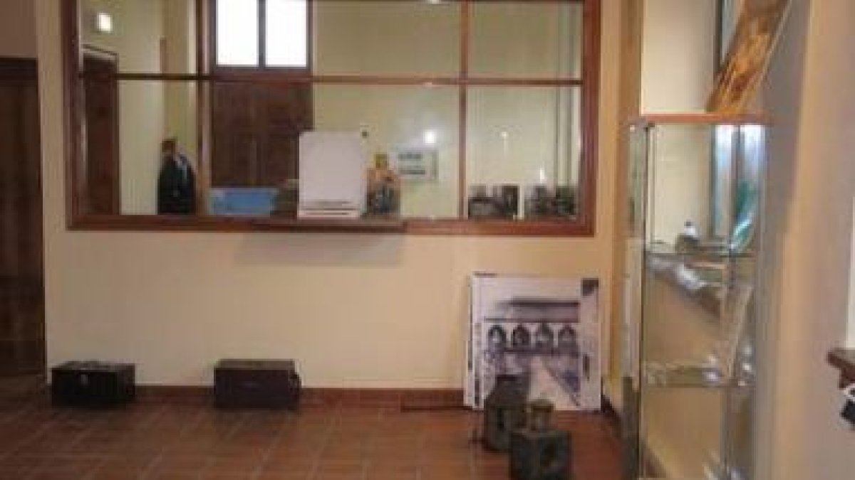 Sala de exposiciones del museo ferroviario de Cistierna que se inaugurará el viernes.