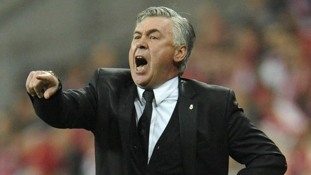 El técnico italiano durante el partido en el que el Madrid aplastó al Bayern.