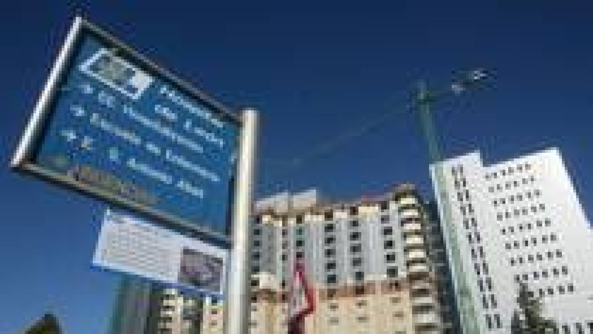 Imagen de las obras que, desde hace años, se están ejecutando en el Hospital de León
