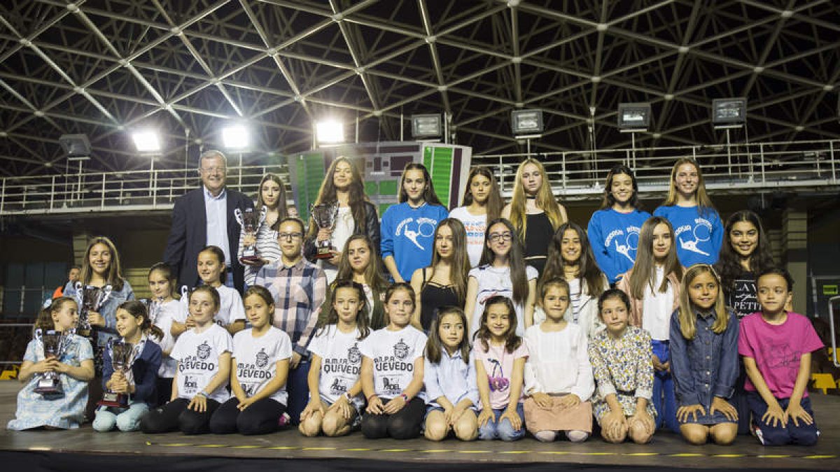 Los galardonados en gimnasia rítmica. F. OTERO PERANDONES