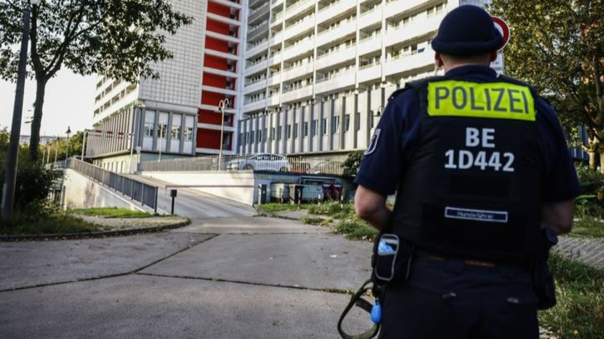 Imagen de archivo de un policía alemán. EFE