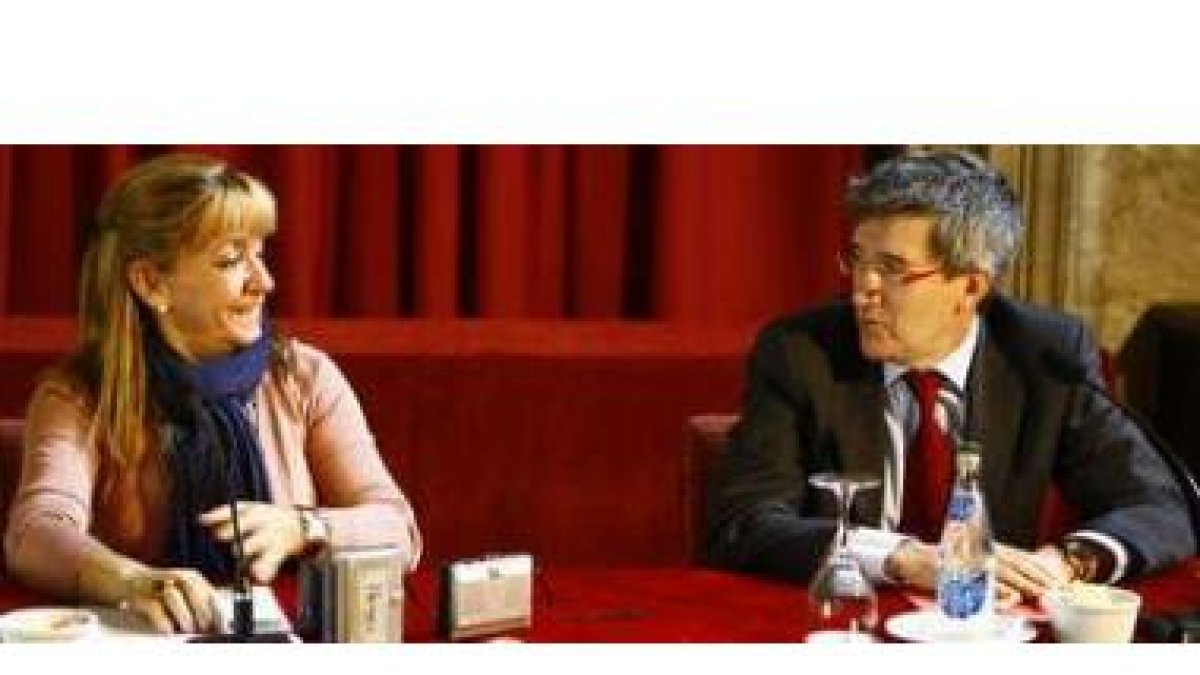 Isabel Carrasco y Francisco Fernández, en una imagen de archivo.
