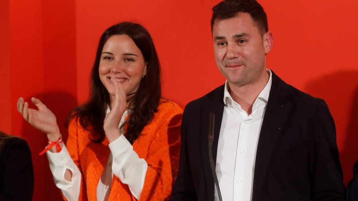 Fernández y Cendón, en la noche electoral de 2019. JESÚS F. SALVADORES