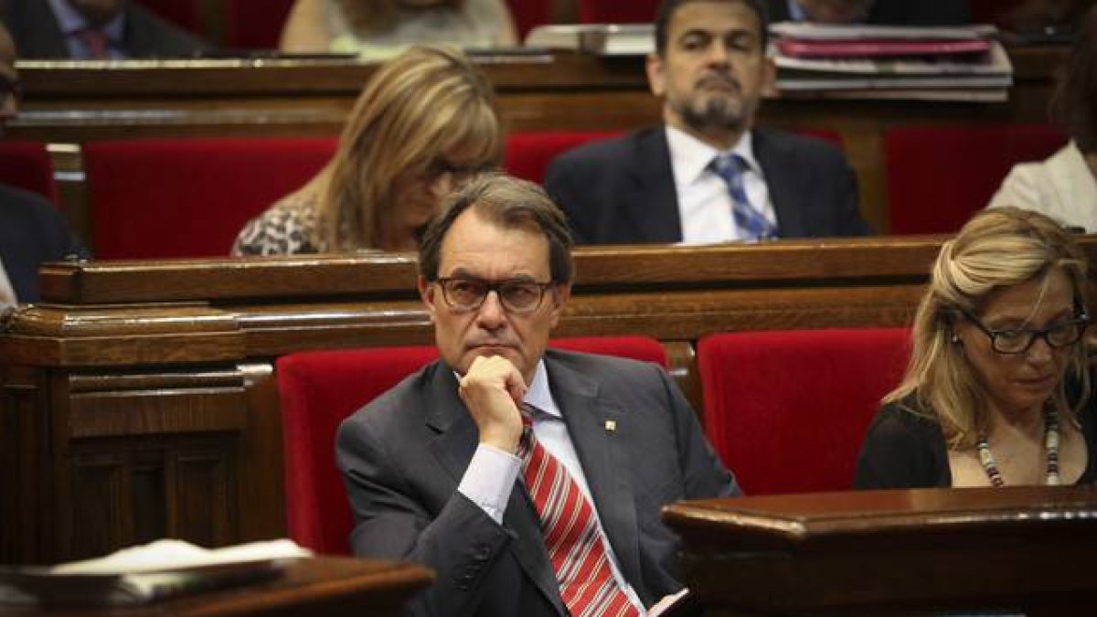 Mas este jueves en el Parlament de Catalunya