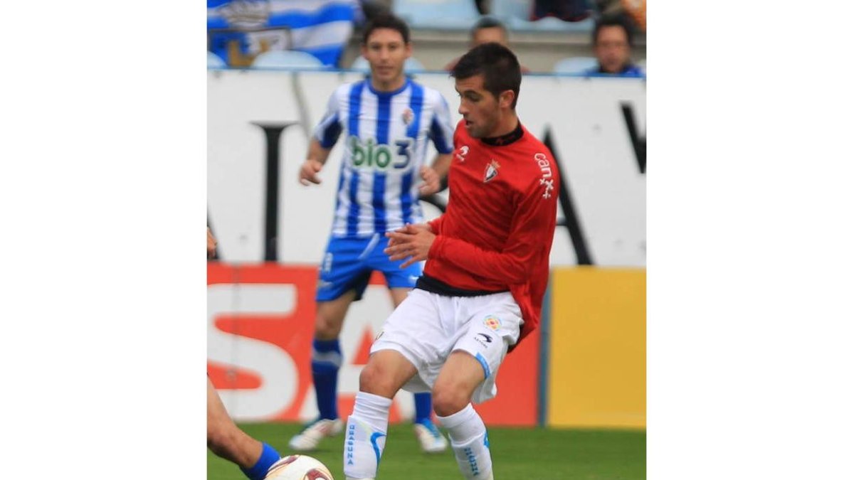 Fran Carnicer, durante una visita a El Toralín con Osasuna B temporadas atrás. L. DE LA MATA