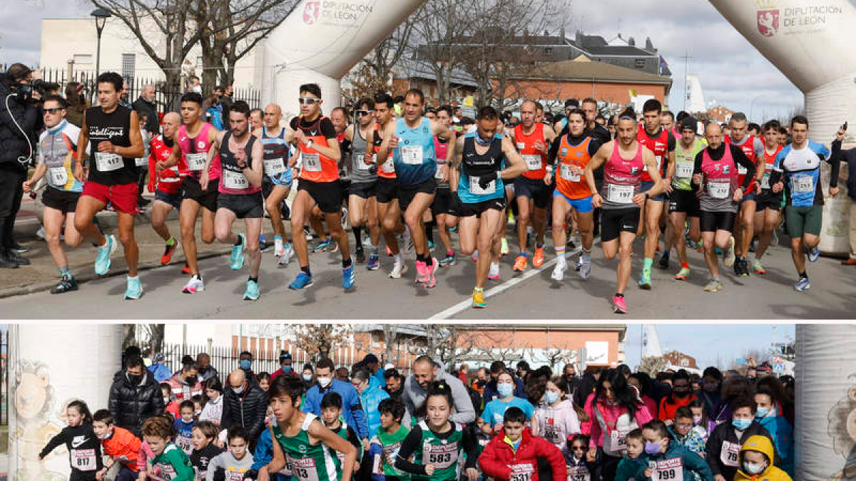 Salida de las carreras de 10 kilómetros y Mini de La Virgen. MARCIANO PÉREZ