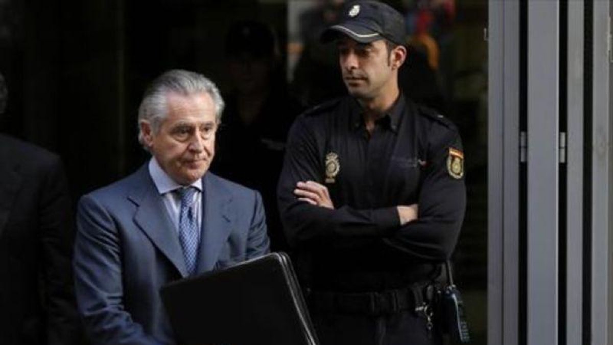 Blesa, tras declarar en la Audiencia Nacional en octubre del 2014.