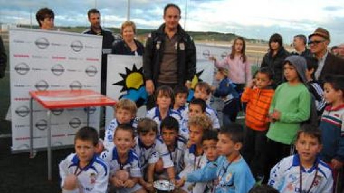 Formación de la Peña, campeón de la categoría prebenjamín.