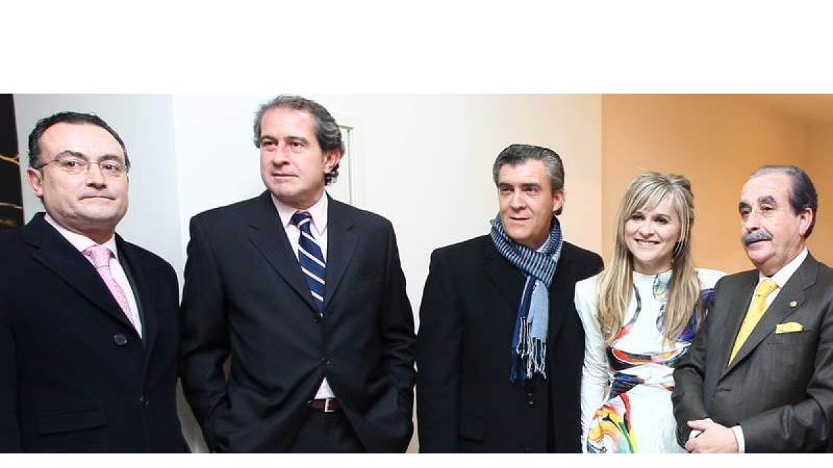 Fernando Salguero, José María Lesmes, Cepedano, María Lafuente y Manuel Orellana.