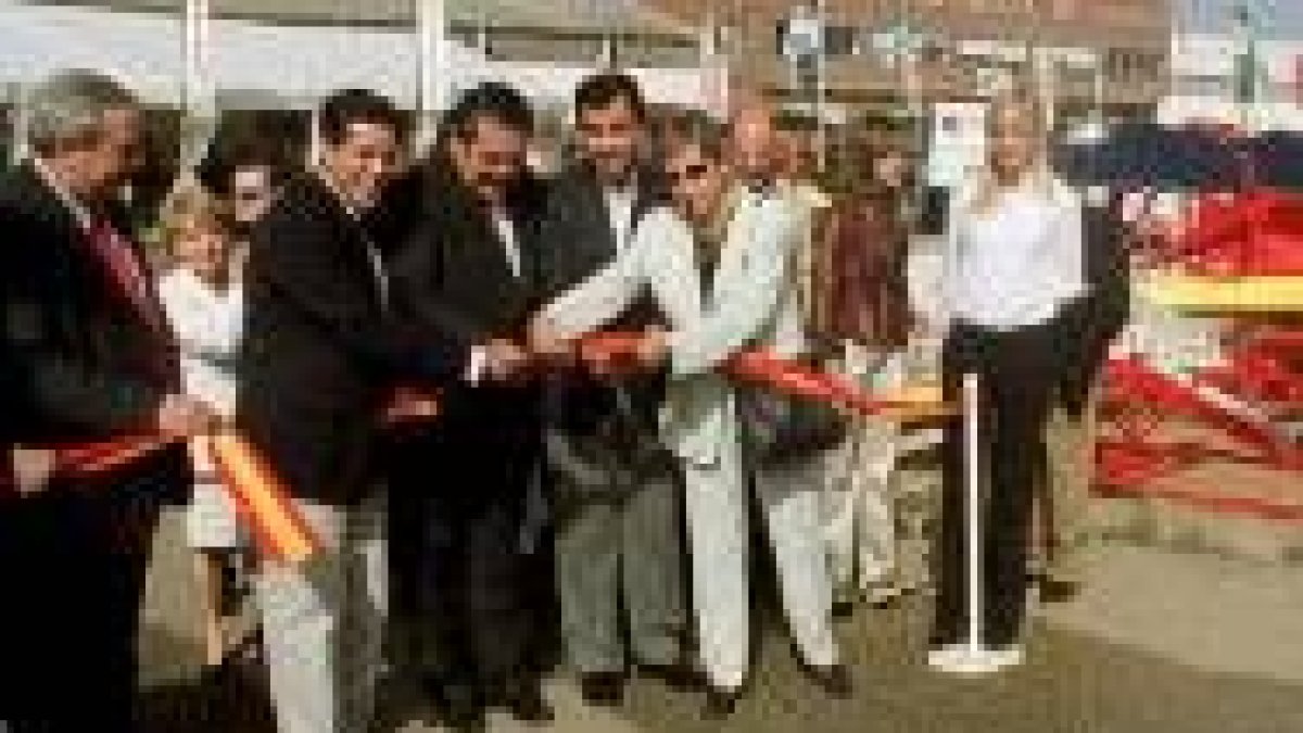 Fernando Moraleda, en el momento de inaugurar la feria de Benavente