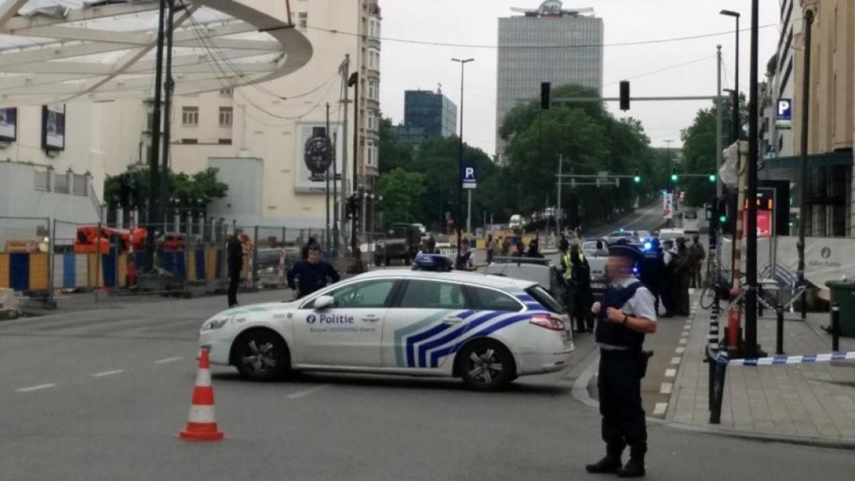 Agentes de la policía belga.
