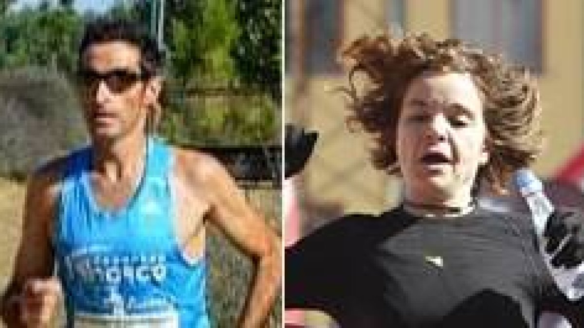 Los dos triunfadores de las categorías masculina y femenina, Alberto y Pilar González.