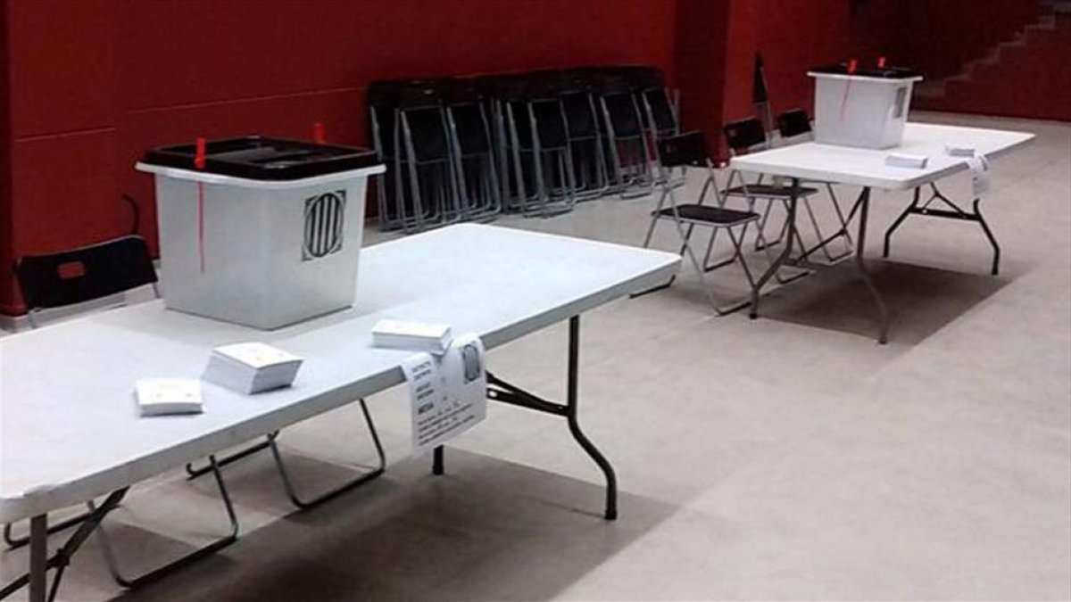 Urnas preparadas para el referéndum, el pasado 1 de octubre. /