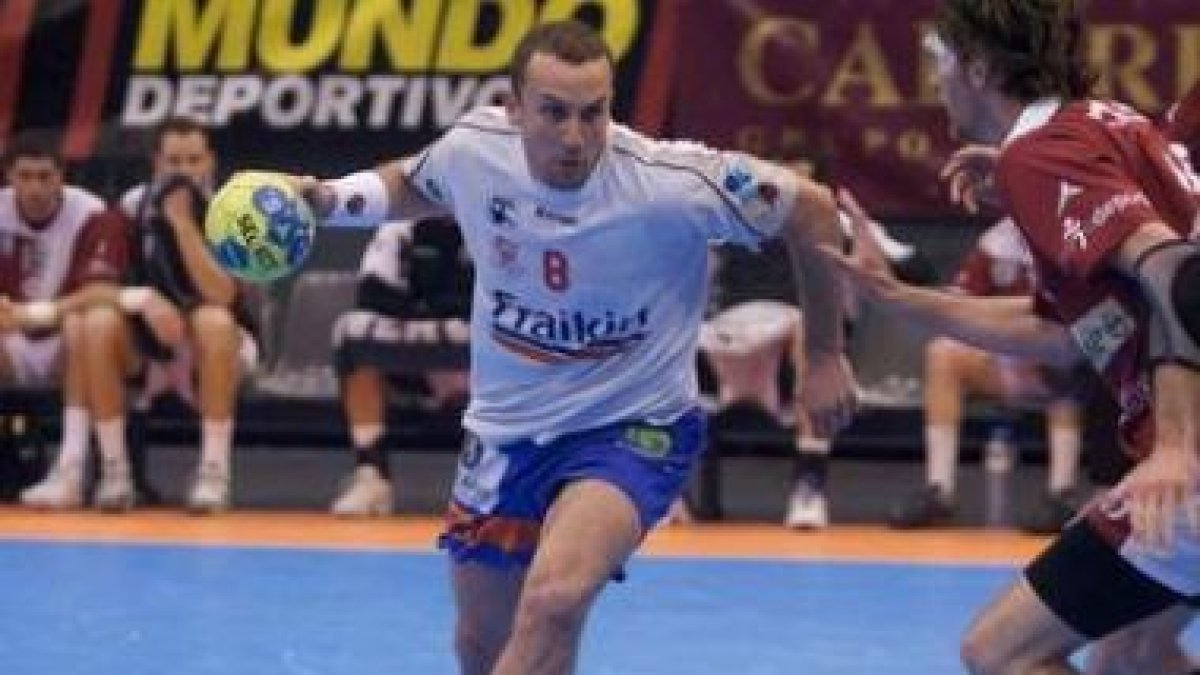 El primera línea del Granollers, Álvaro Ferrer, durante un partido con su actual equipo.