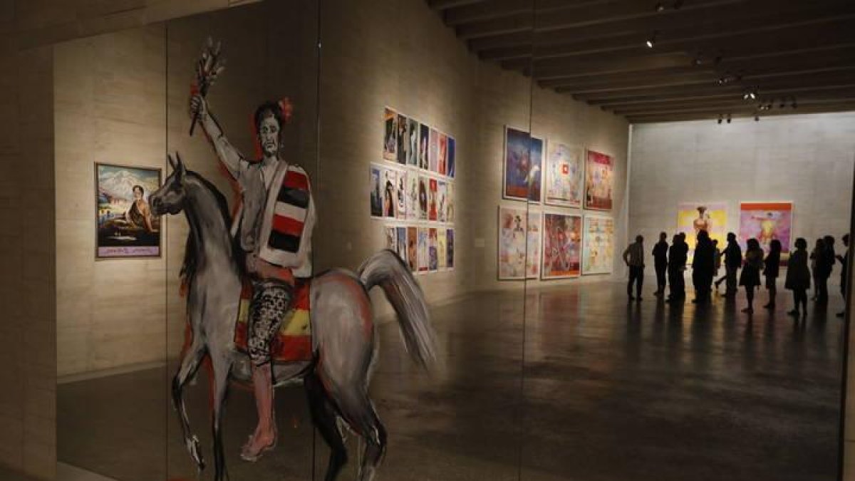Simón Bolívar, obra del artista chileno afincado en Australia Juan Dávila