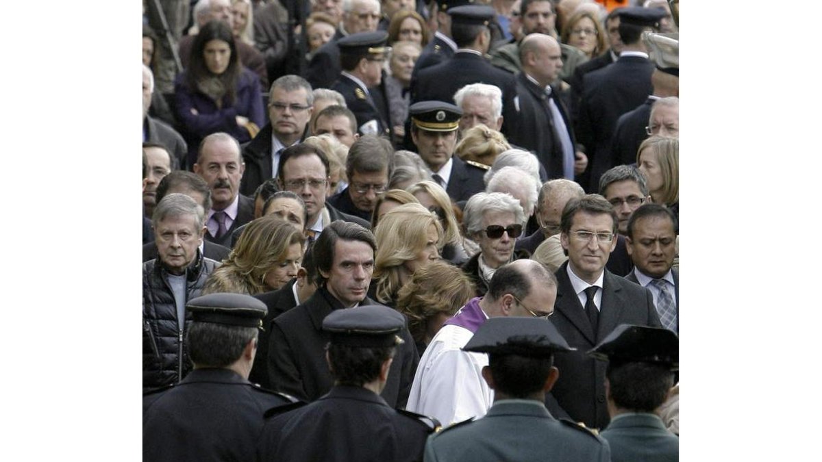 Ana Botella, Aznar y Núñez Feijóo.