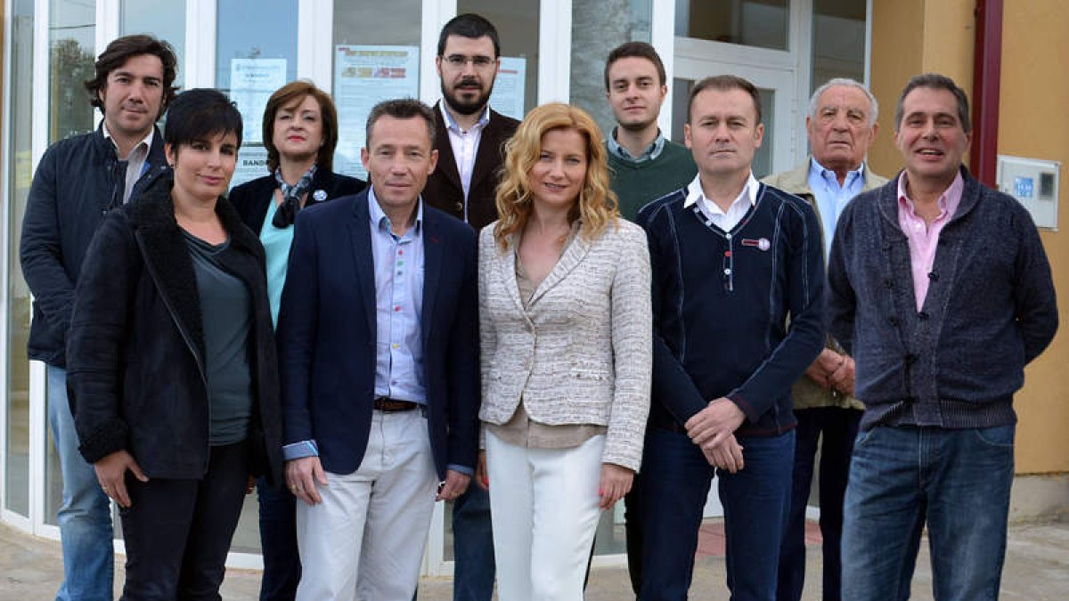 La candidatura del PP en Santovenia de la Valdoncina.
