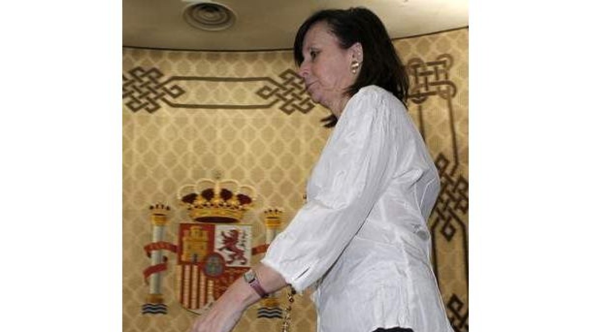 La presidenta del Constitucional, María Emilia Casas.