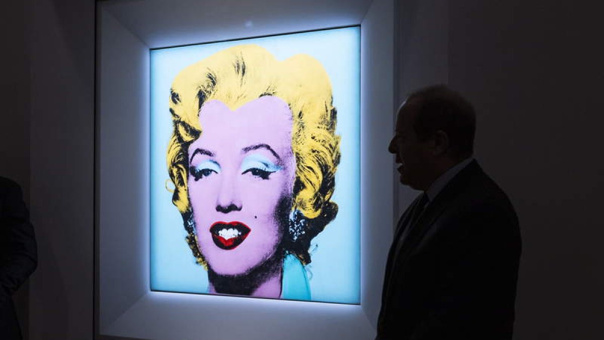 Retrato de Marilyn Monroe realizado por Andy Warhol. JUSTIN LINE