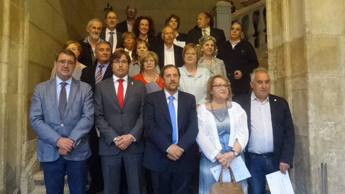 La corporación provincial, junto a las autoridades