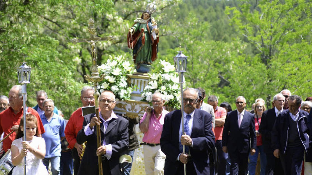 Una imagen de la procesión que se celebró ayer. ACACIO