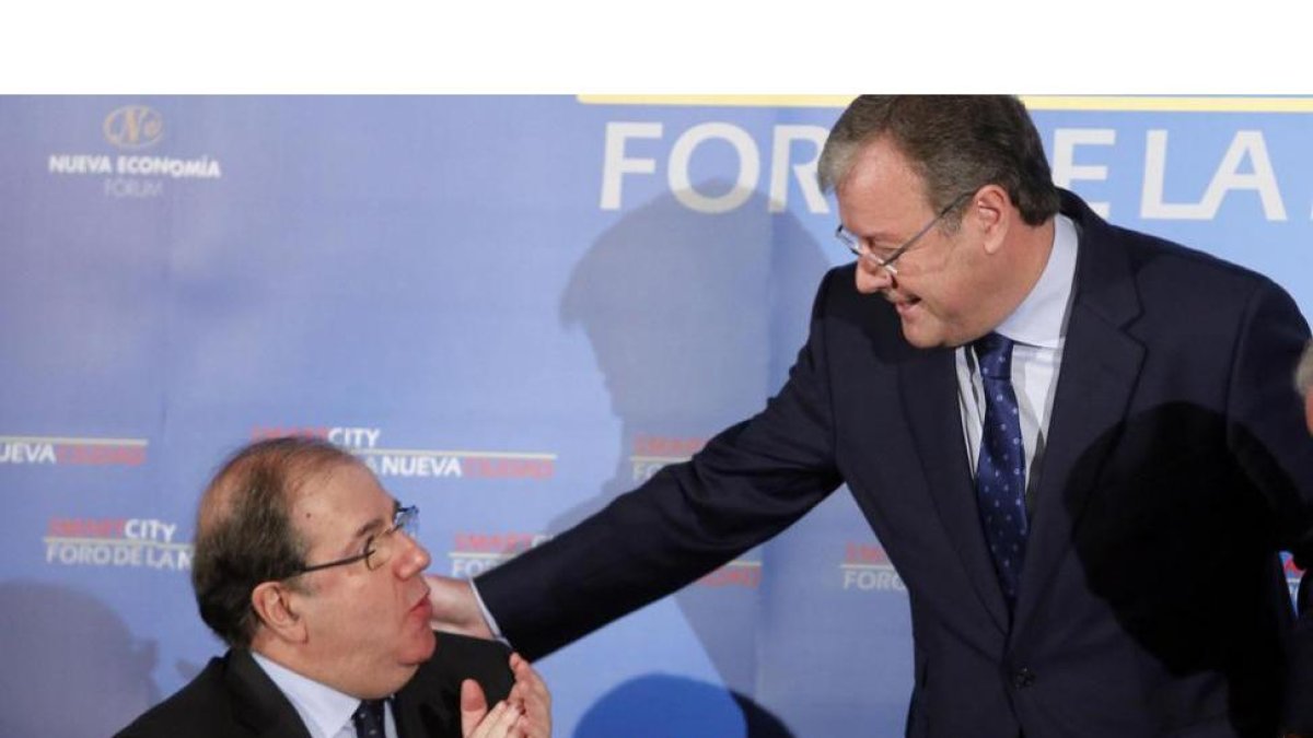 Herrera y Silván, en el acto celebrado en el Ritz en febrero de 2016 donde se decantó. RAQUEL P. VIECO