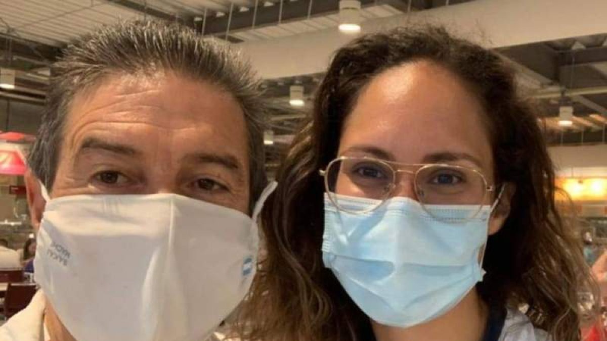 Los leoneses Manolo Cadenas y Mireya González. DL