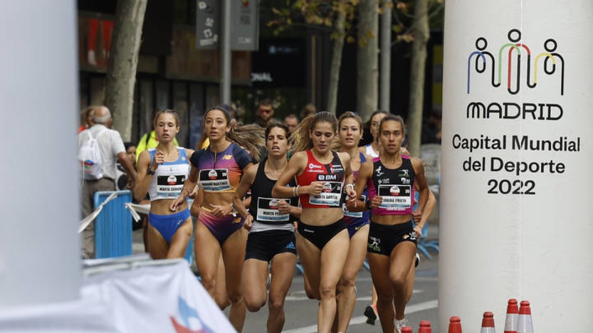 Marta García dominó la carrera desde los primeros compases para llegar triunfadora a la línea de meta. GUILLÉN