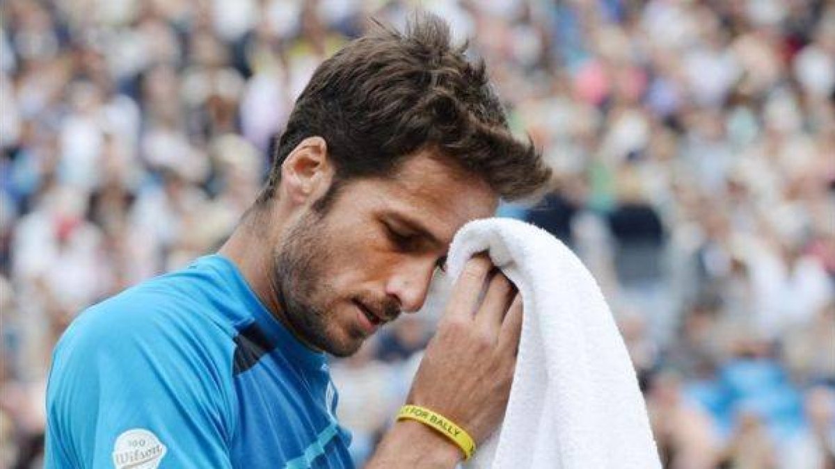 Feliciano López, durante la final del torneo de Queen's.
