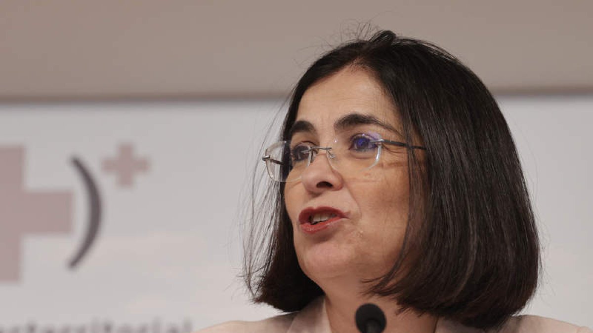 Carolina Darias en el Consejo Interterritorial de Salud. MANUEL BRUQUE