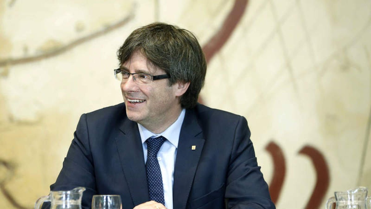 El presidente de la Generalitat, Carles Puigdemont. ANDREU DALMAU