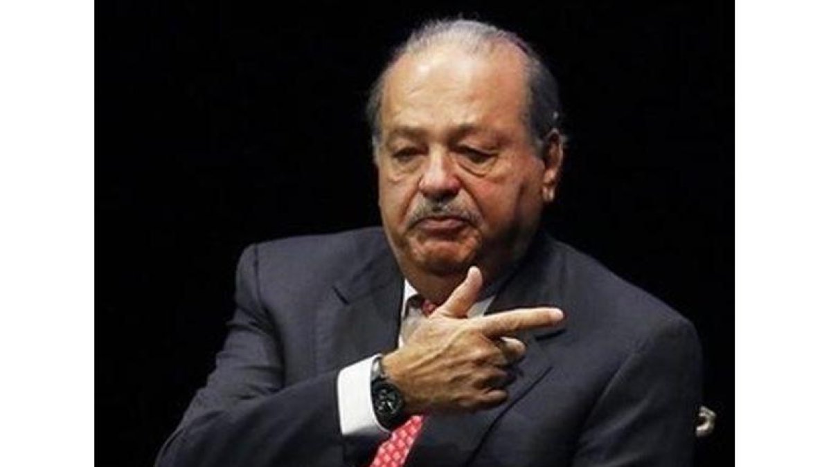 Carlos Slim, durante una conferencia en México.