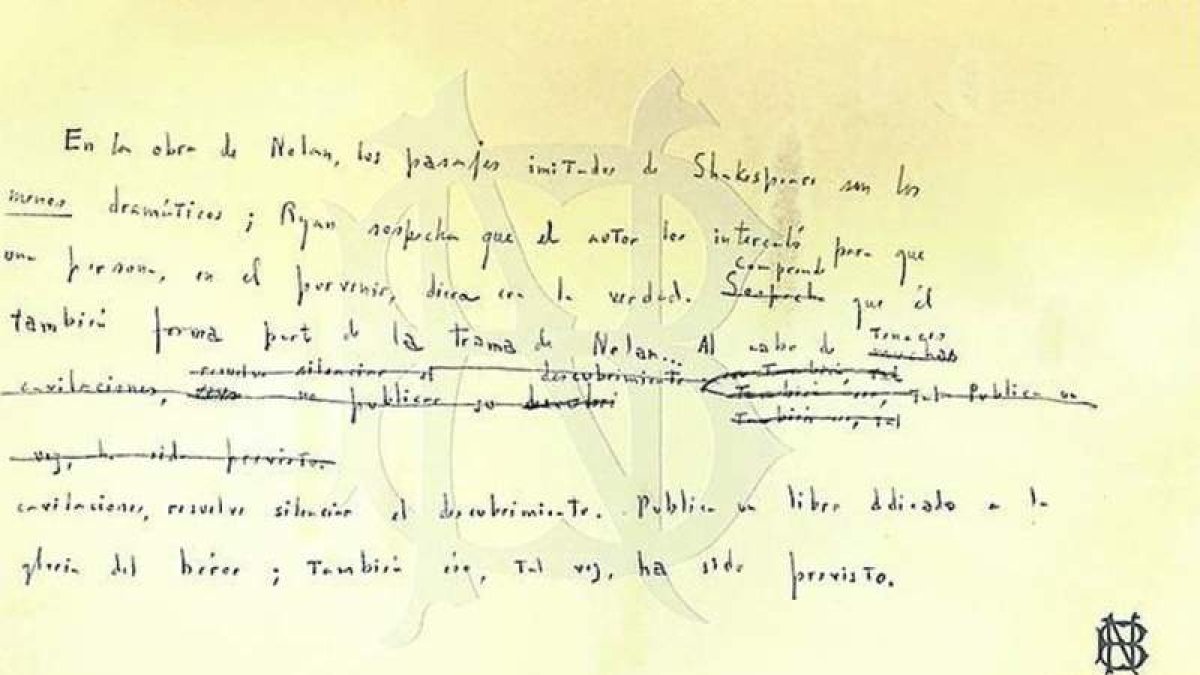 Imagen del manuscrito hallado.