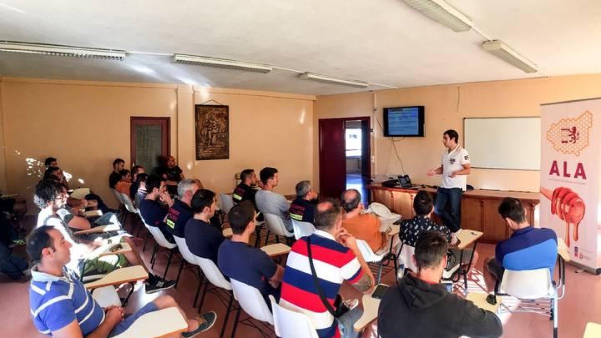 Clase teórica sobre el manejo de enjambres.