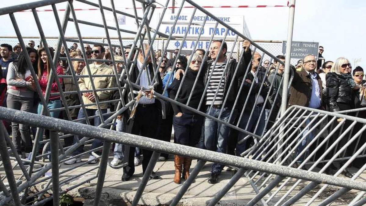 Protestas en Grecia.