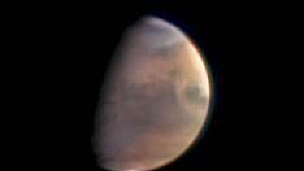 Primera imagen enviada por la sonda espacial europea Mars Express