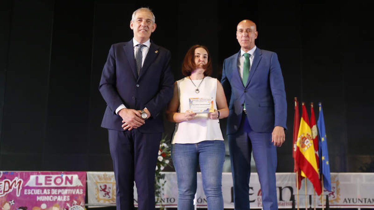 Cristina Fernández, reconocida por su labor en tenis de mesa. F. OTERO