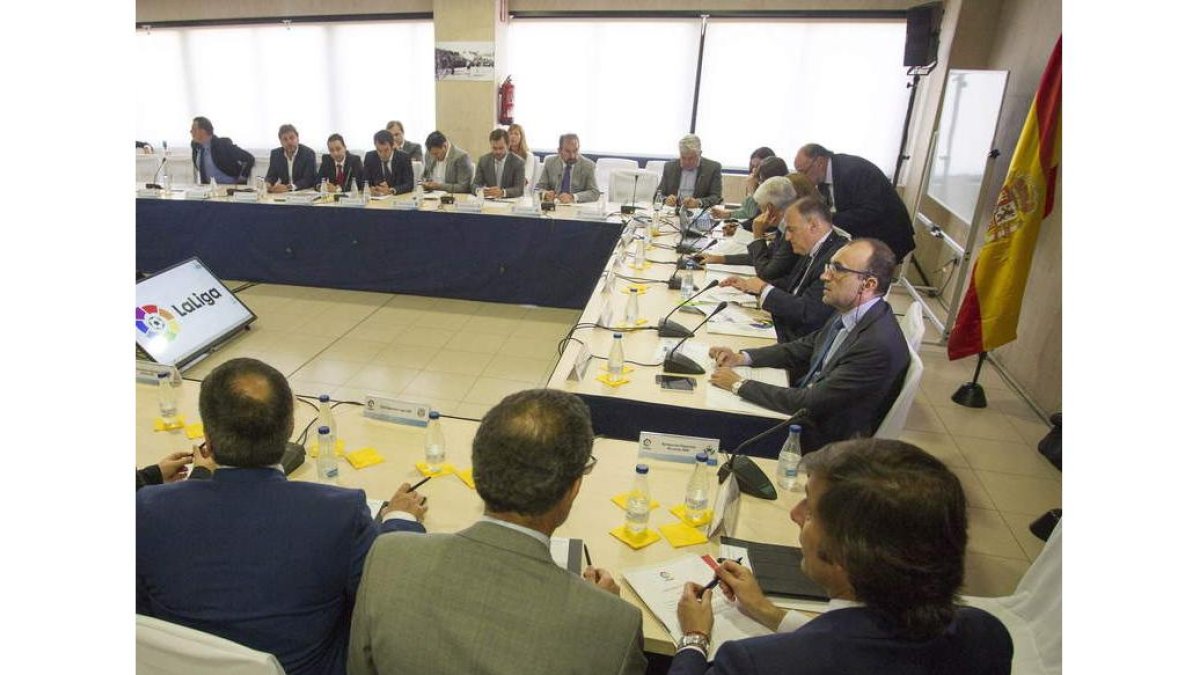 La asamblea de la LFP celebrada ayer en Castellón