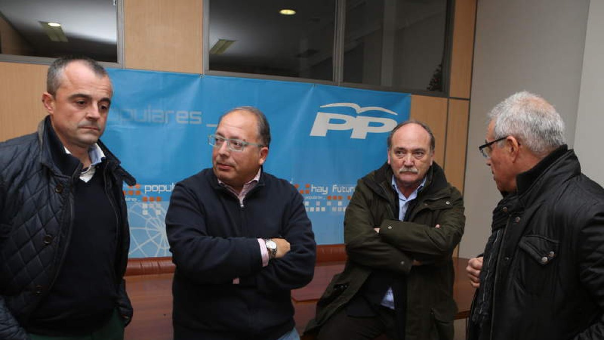El presidente provincial del PP eligió Ponferrada para su primer acto.