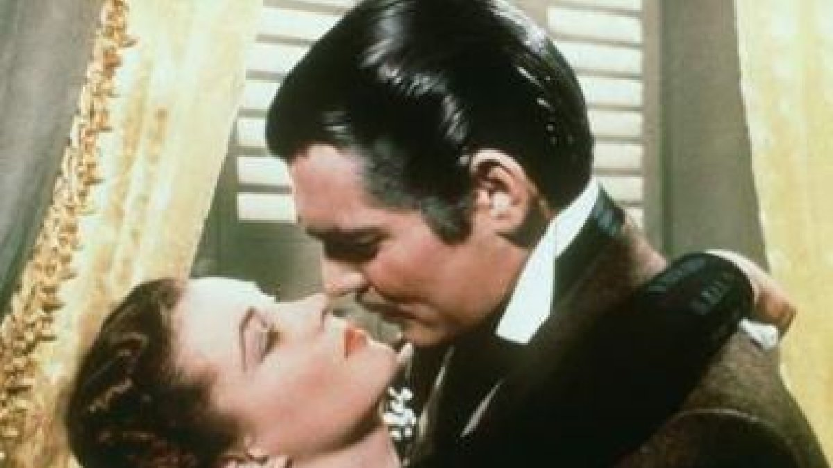 Vivien Leigh y Clark Gable en «Lo que el viento se llevó».