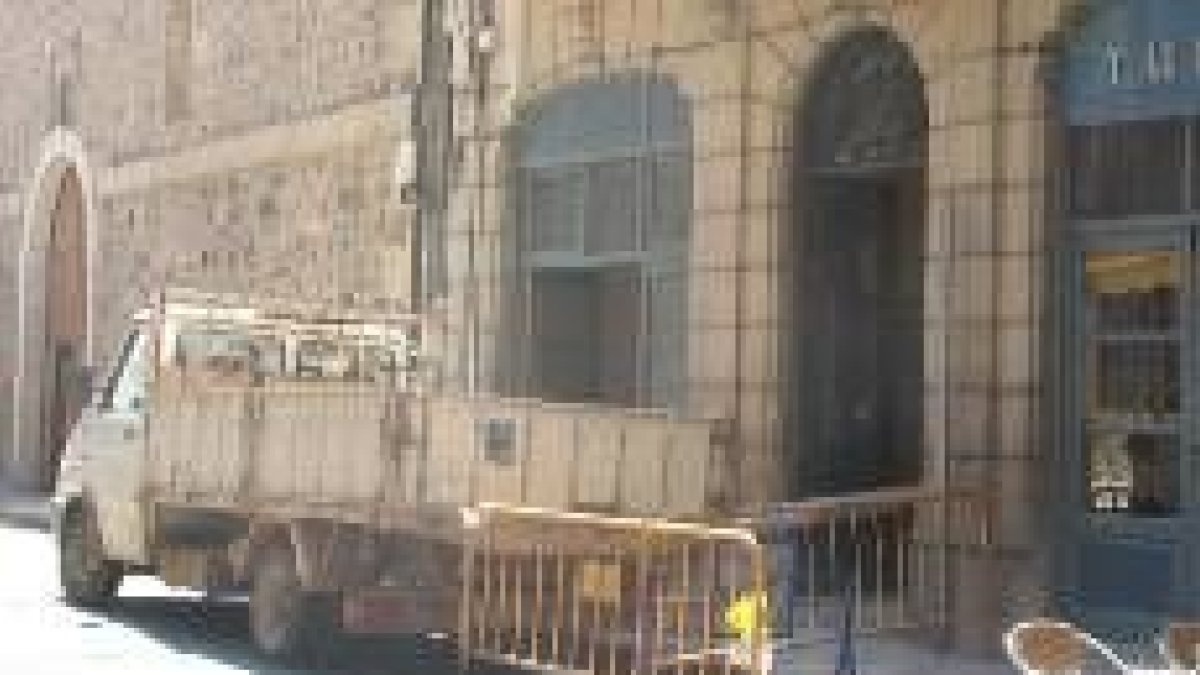 Aspecto que presentan las obras de remodelación de La Casona para la construcción del museo