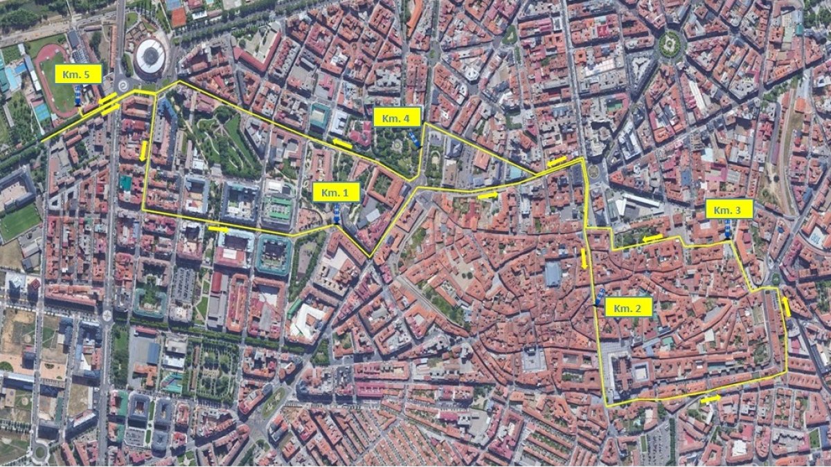 Recorrido de la Carrera de la Mujer. AYUNTAMIENTO DE LEÓN