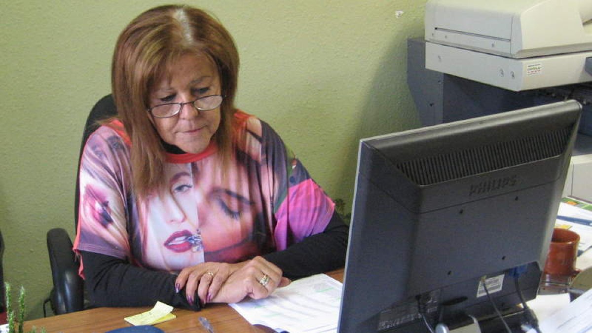 María Jesús Rodríguez, en La Robla.