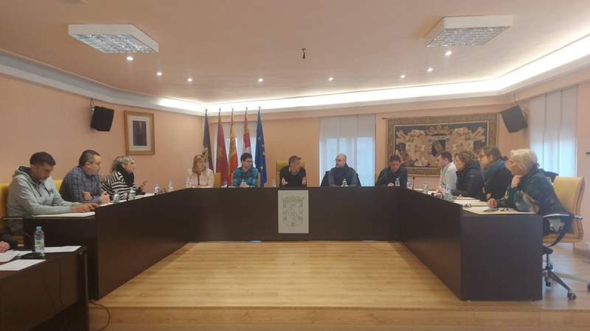 Imagen del pleno celebrado ayer en Valencia de Don Juan. DL