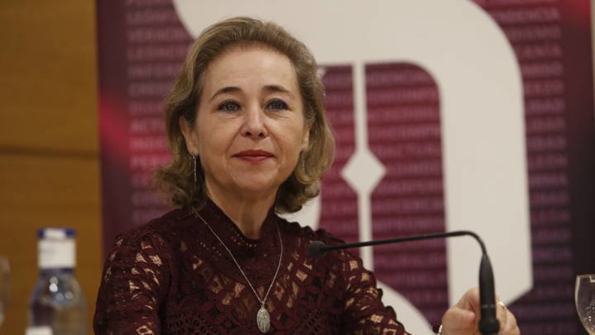 Mercedes María Vaquera, presidenta del CES de Extremadura. RAMIRO