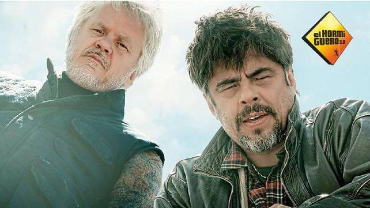 Tim Robbins y Benicio del Toro, invitados del programa de A-3 'El hormiguero'.