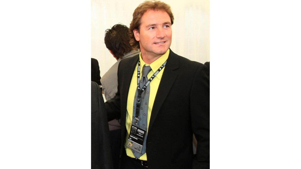 El futbolista Juan Carlos, que da hoy una conferencia en la Cámara de Comercio de León